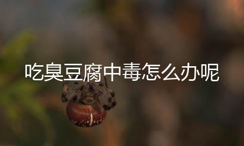 吃臭豆腐中毒怎么办呢