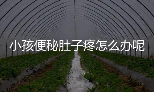 小孩便秘肚子疼怎么办呢?
